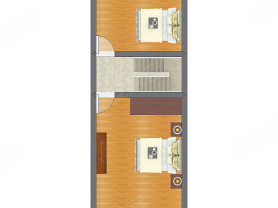 2室1厅 35.59平米