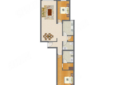 2室2厅 152.90平米