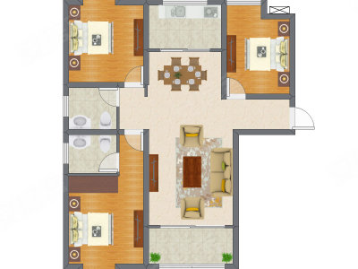 3室2厅 112.94平米