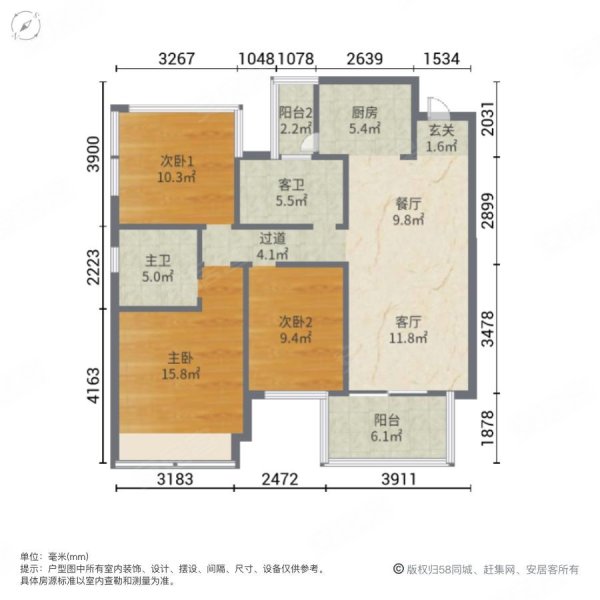 檀府印象户型图图片