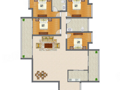 4室2厅 143.55平米