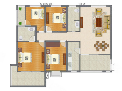 4室2厅 141.83平米