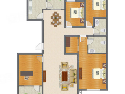 4室2厅 160.75平米