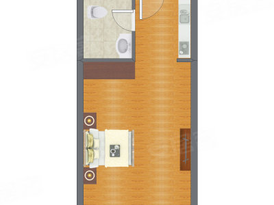 1室0厅 31.05平米