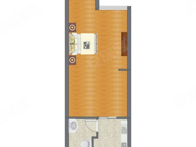 1室0厅 48.00平米