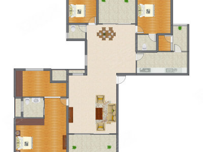 4室2厅 189.29平米