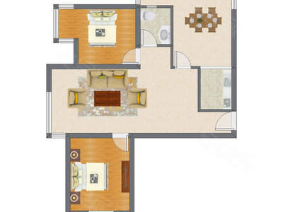 2室2厅 99.45平米