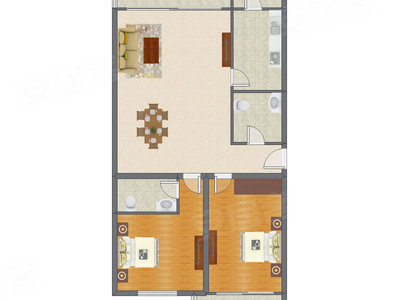 2室2厅 143.14平米