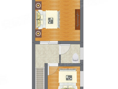 2室2厅 42.60平米