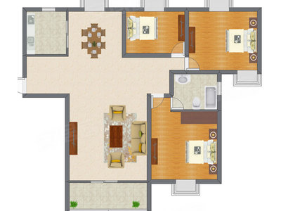 3室2厅 111.78平米