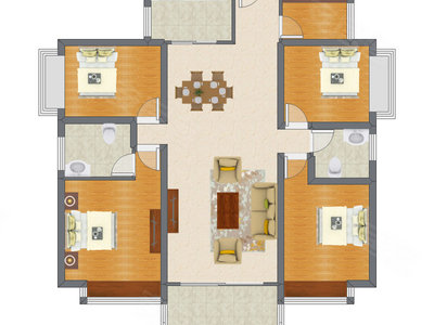5室2厅 143.20平米