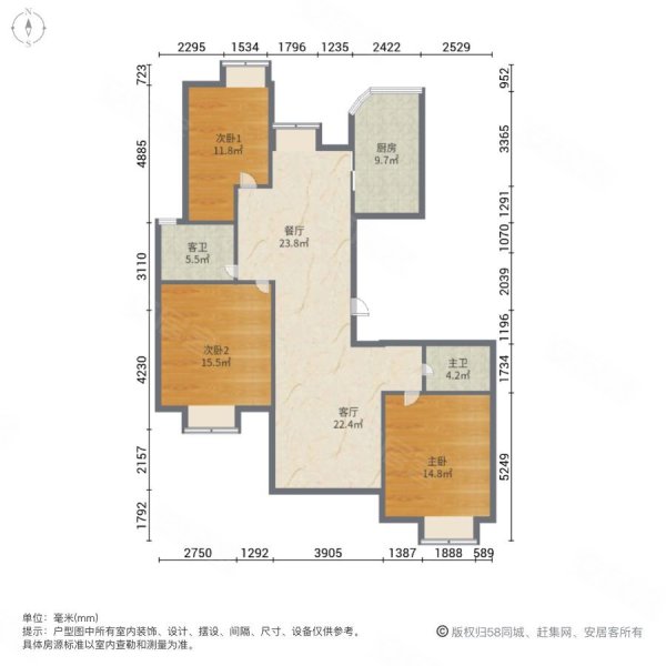 138个馒头蓝天家园单价1是3房2卫精装修随时看房
