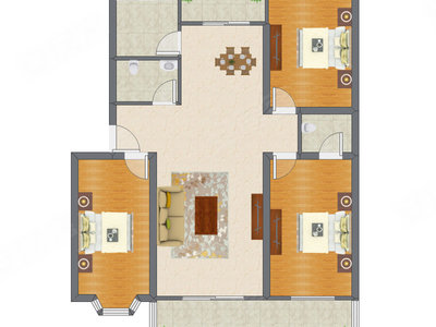 3室2厅 138.85平米