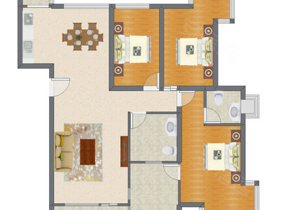 3室2厅 139.69平米