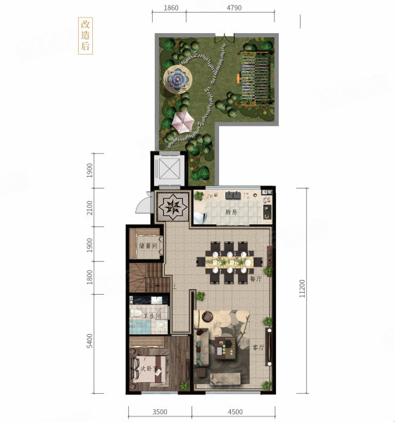 永同昌西江月(新房)4室2厅3卫150㎡南北135万