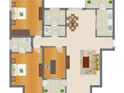 3室2厅 159.49平米