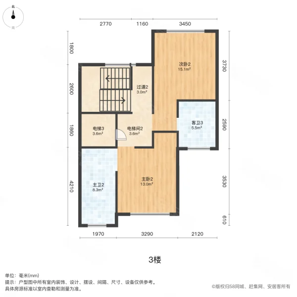 西京都高尔夫别墅4室2厅5卫236㎡南北106.1万