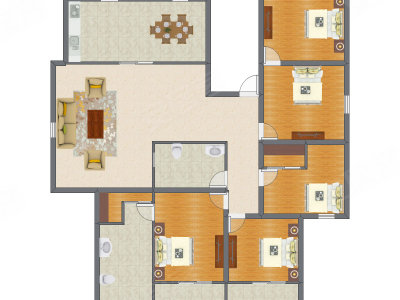 5室2厅 192.40平米