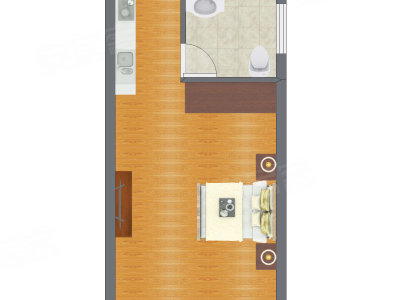1室1厅 28.47平米
