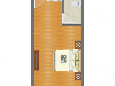 1室0厅 39.17平米