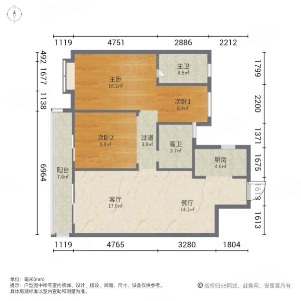 西安融创望江府户型图图片