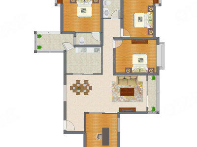 4室2厅 110.87平米
