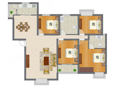 3室2厅 110.50平米