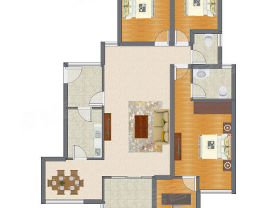 3室2厅 145.75平米