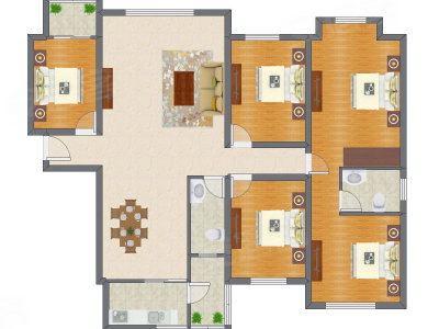 4室2厅 181.18平米
