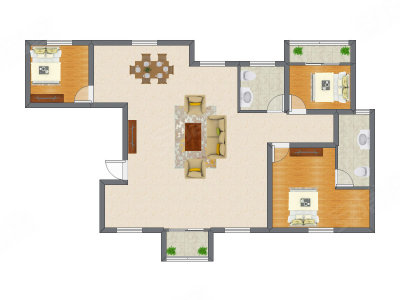 5室2厅 102.76平米