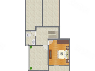 3室1厅 186.00平米