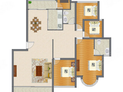5室2厅 168.92平米