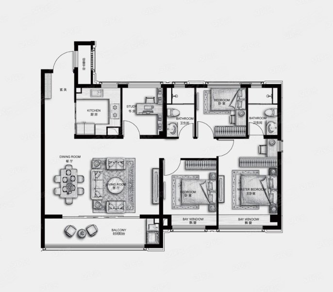 现房不用等,天宸云筑(新房)二手房,431万,4室2厅,2卫,127平米-南京