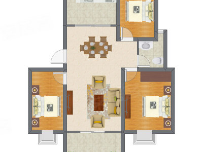 3室2厅 110.60平米