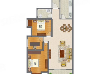 3室2厅 104.31平米