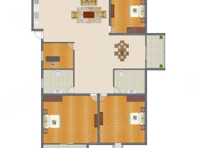 4室2厅 225.21平米