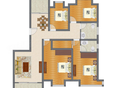 4室2厅 140.90平米