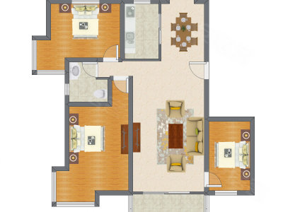 3室2厅 118.45平米