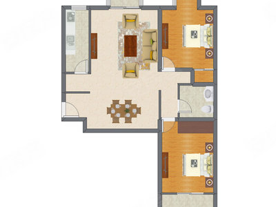 2室2厅 112.12平米