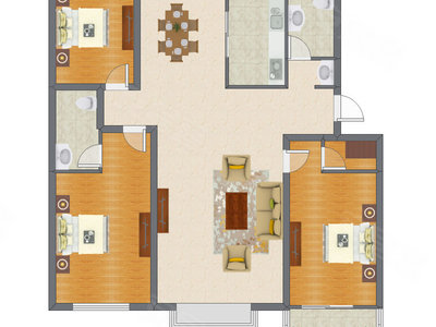 3室2厅 134.75平米