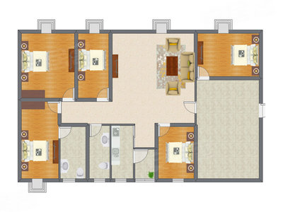 4室1厅 144.60平米