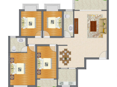 4室2厅 140.57平米
