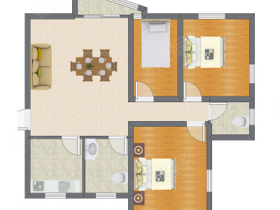 3室2厅 119.90平米
