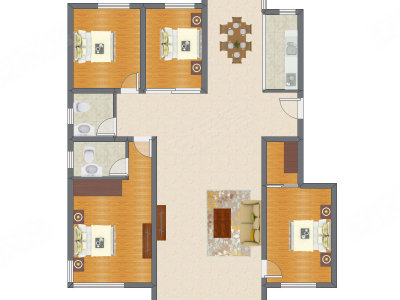 4室2厅 113.60平米