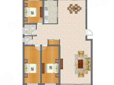 3室2厅 119.44平米