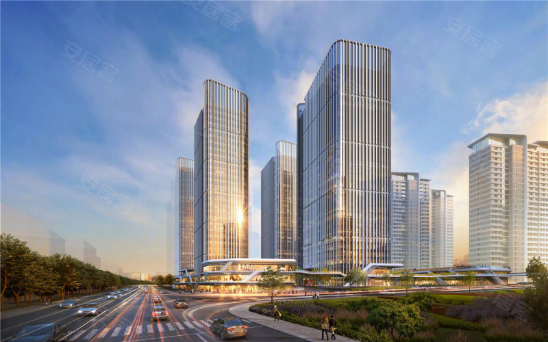 中心丨一线看江复式公寓 地铁口特价,复地滨江金融中心(新房)二手房