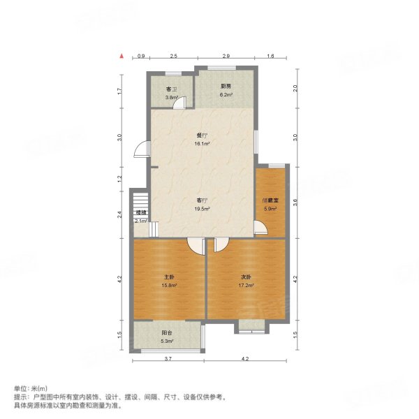 金江苑二村3室2厅2卫200㎡东86万