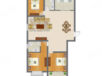 3室1厅 92.10平米