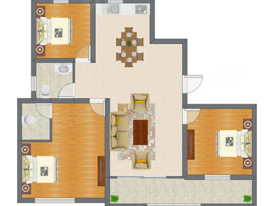 3室2厅 139.25平米