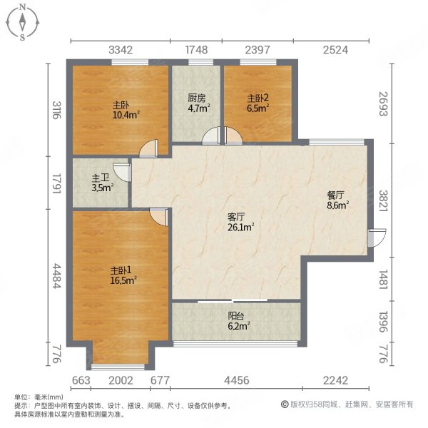 厦门翔安保障房户型图图片